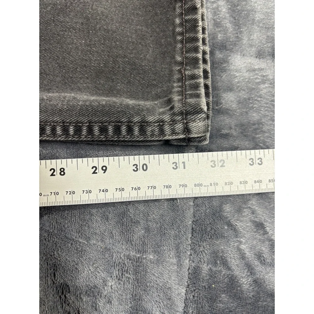 Levis 505 Mens Vintage Made in USA Faded Black Straight Leg Denim Jeans 33x34